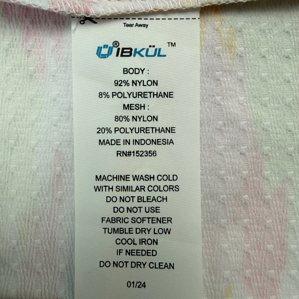 IBKUL Jessie Watermelon Multi Zip Mock Neck Sun Shirt UPF 50+ Women XS Golf NWT - Picture 7 of 8